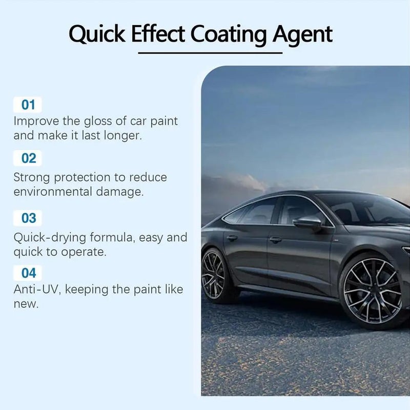 Car Coating Spray for Auto Shine – Water-repellent Quick Detailer Spray for Car Paint, Glass & Trim, Leaves Glossy Finish - Image 4